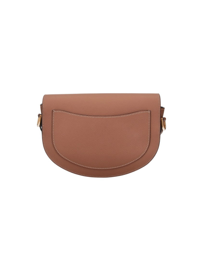 Tod's Brown Leather T-Signature Shoulder Bag