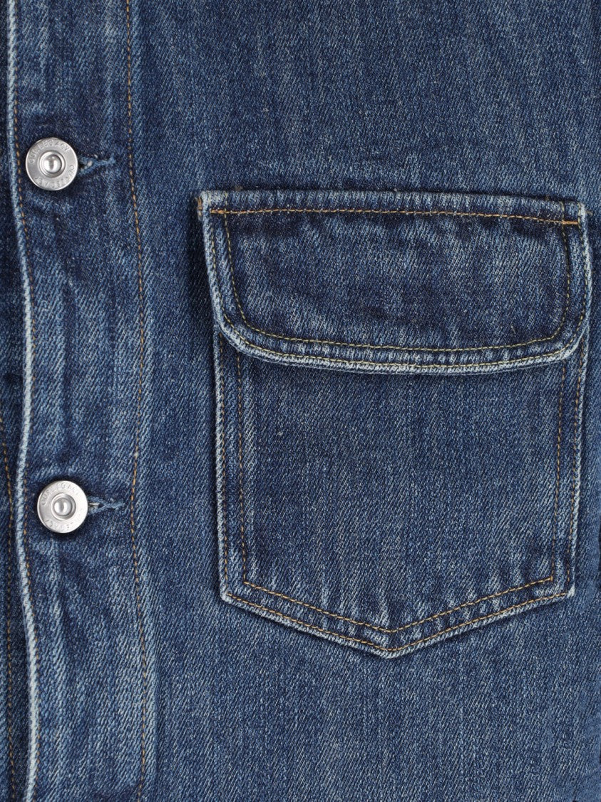 Our Legacy Blue Faded Cropped Denim Jacket