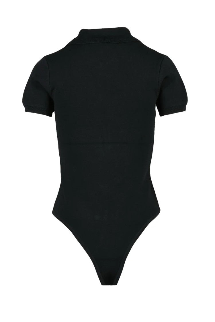 Versace Jeans Couture Fitted Bodysuit With Gold-Tone Button Details