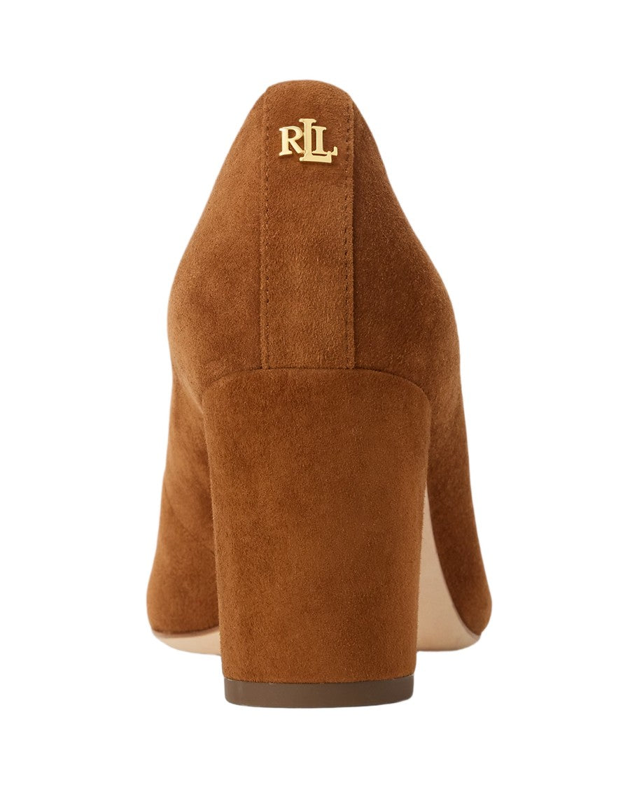 Lauren Ralph Lauren Refined Closed-Toe Pumps In High-Quality Suede Leather