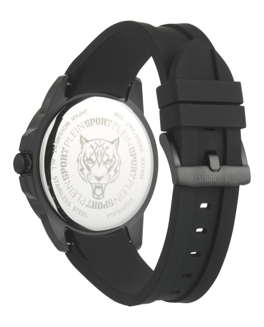 Plein Sport Camo Guilloche Dial Sport Watch With Ip Black Case
