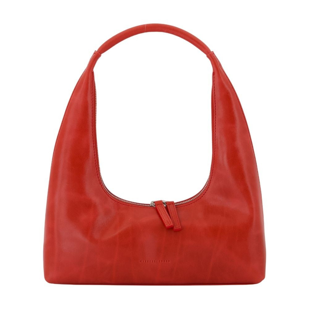 Margesherwood Hobo Shoulder Bag - Leather - Red