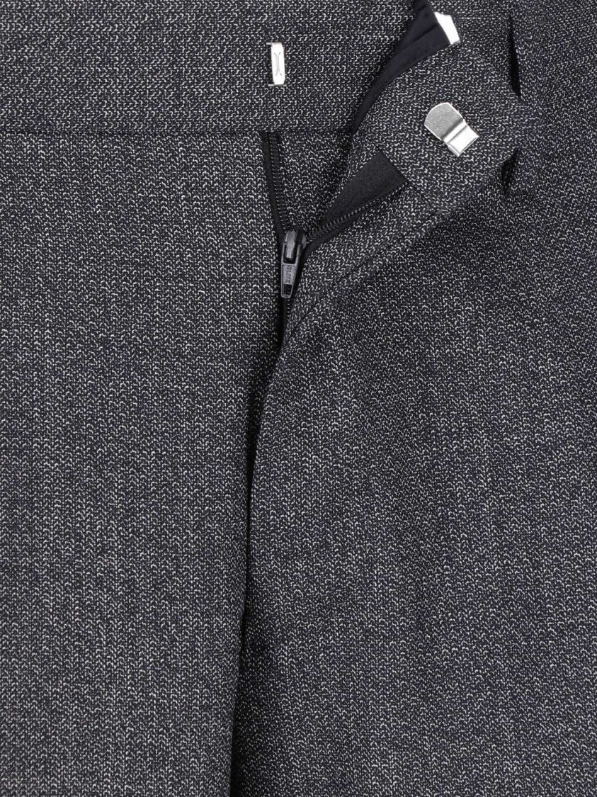 Lardini Grey Double-Breasted Virgin Wool Suit