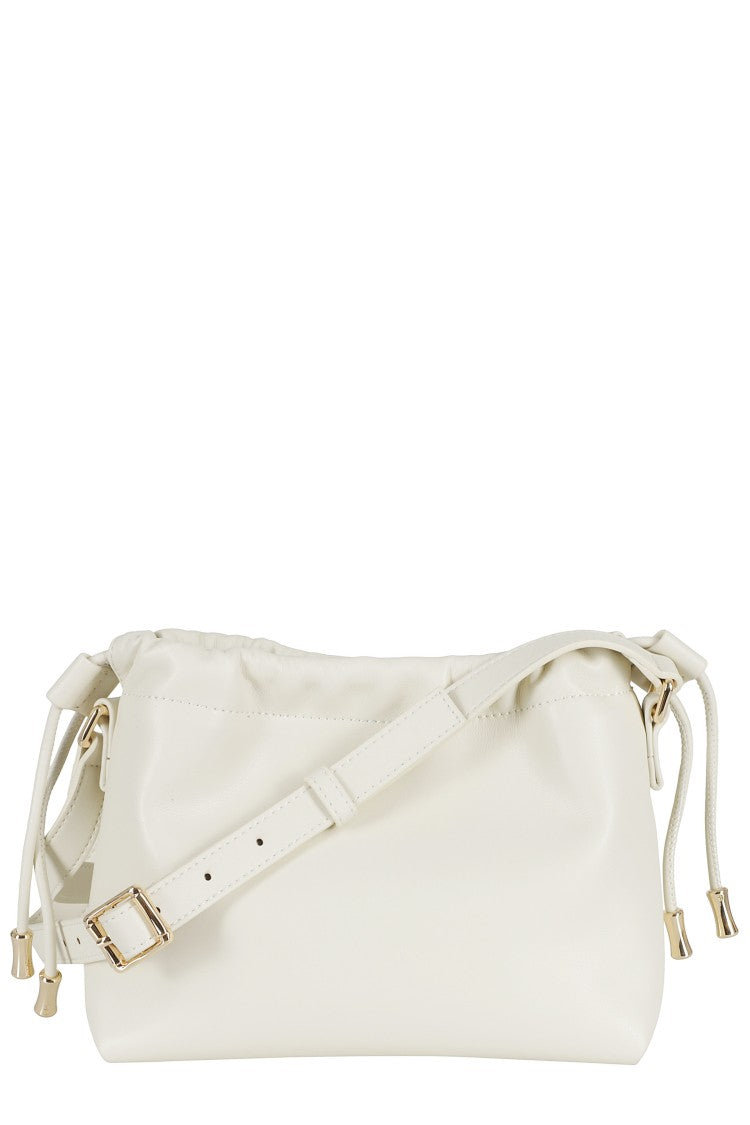 A.P.C. Ecru Sac Ninon Mini Drawstring Polyurethane-Blend Mini Bag
