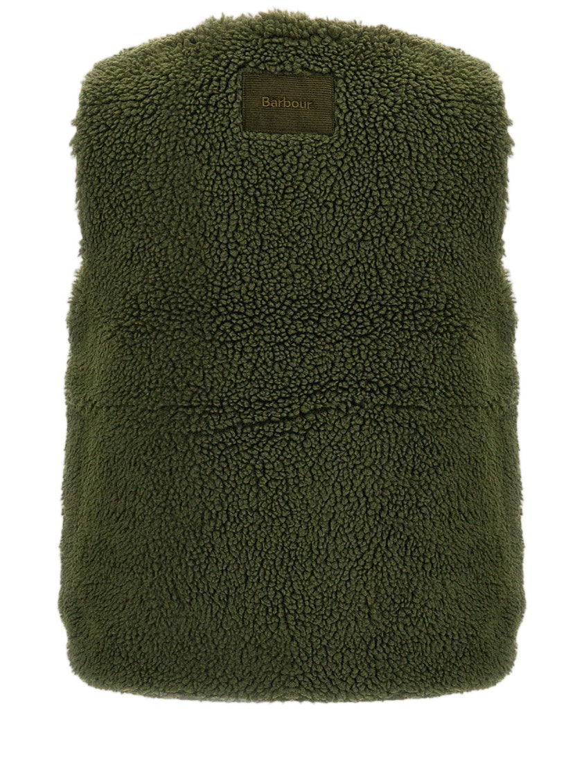 Barbour Fur-Effect Nylon Vest With Button Closure And Side Pockets