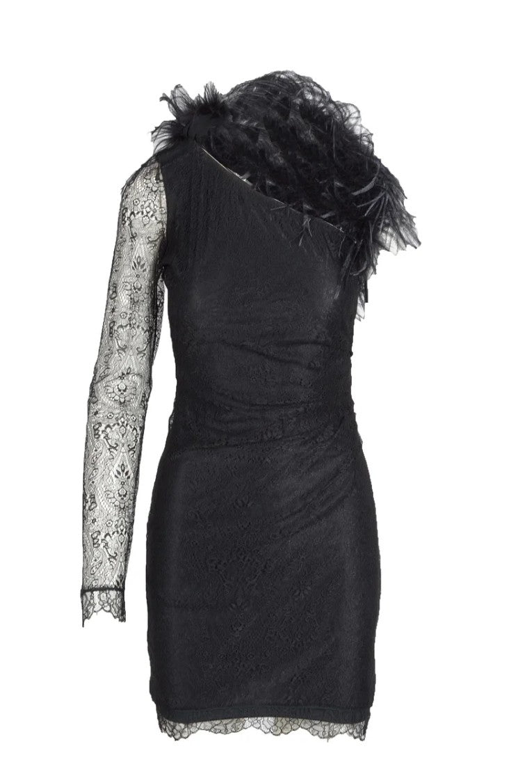 Patrizia Pepe Sera Viscose Polyamide Dress - Black