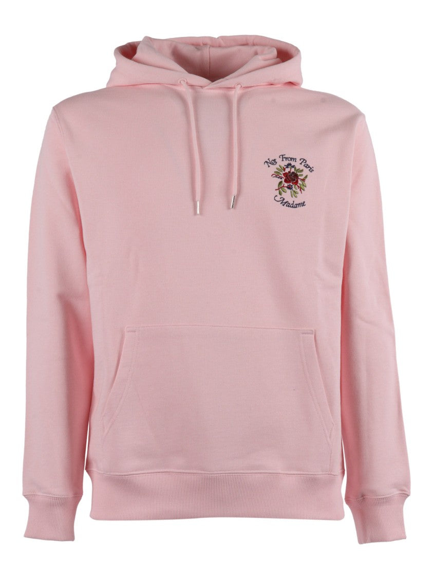 Drôle De Monsieur Light Pink Slogan Rose Hoodie