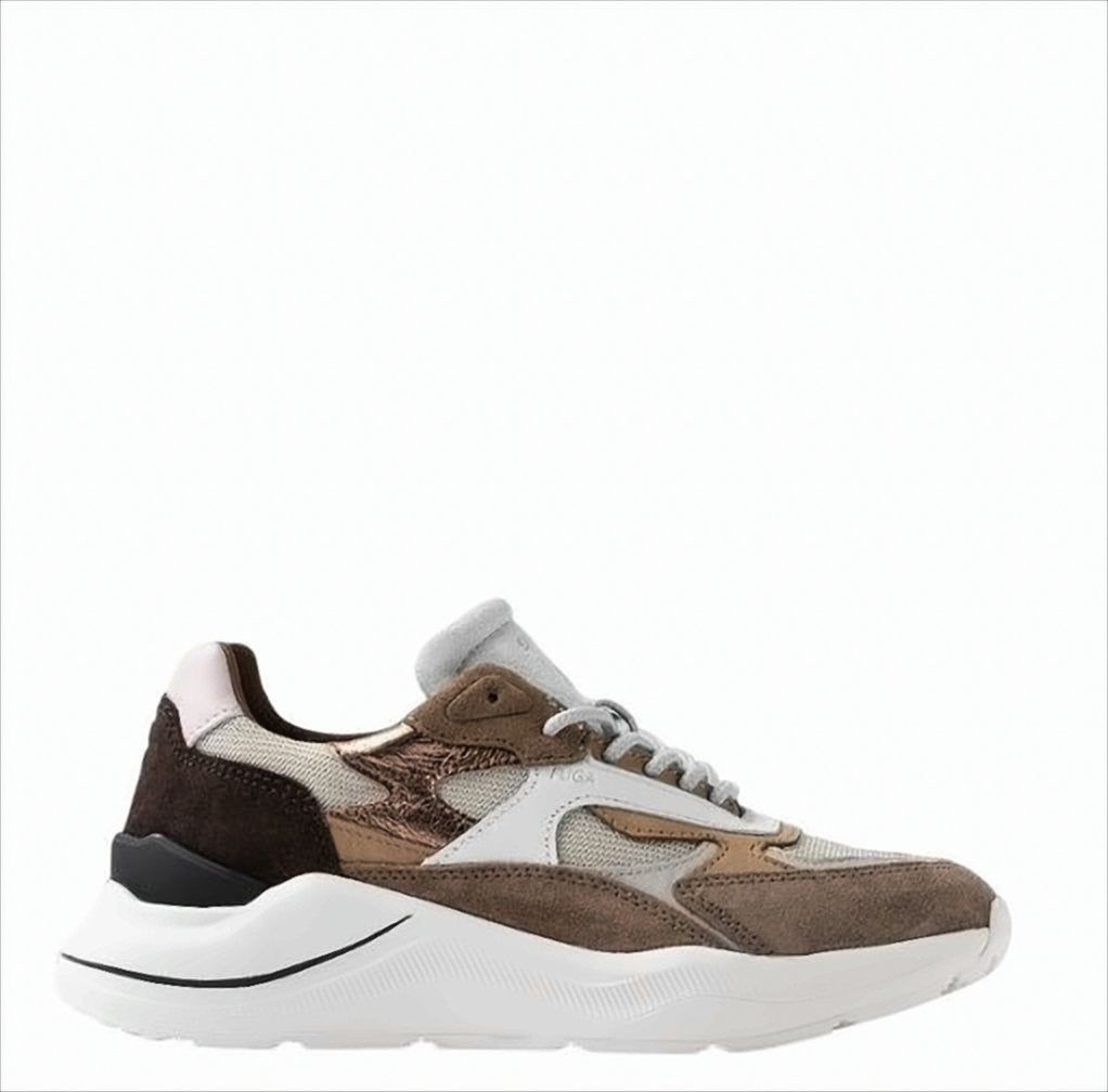 D.A.T.E Fuga Dragon Sneakers With Bronze Accents