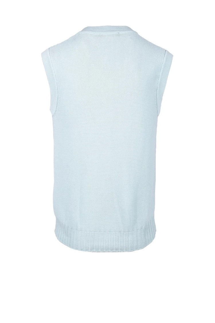 Low Brand Aqua Green V-Neck Cotton Vest