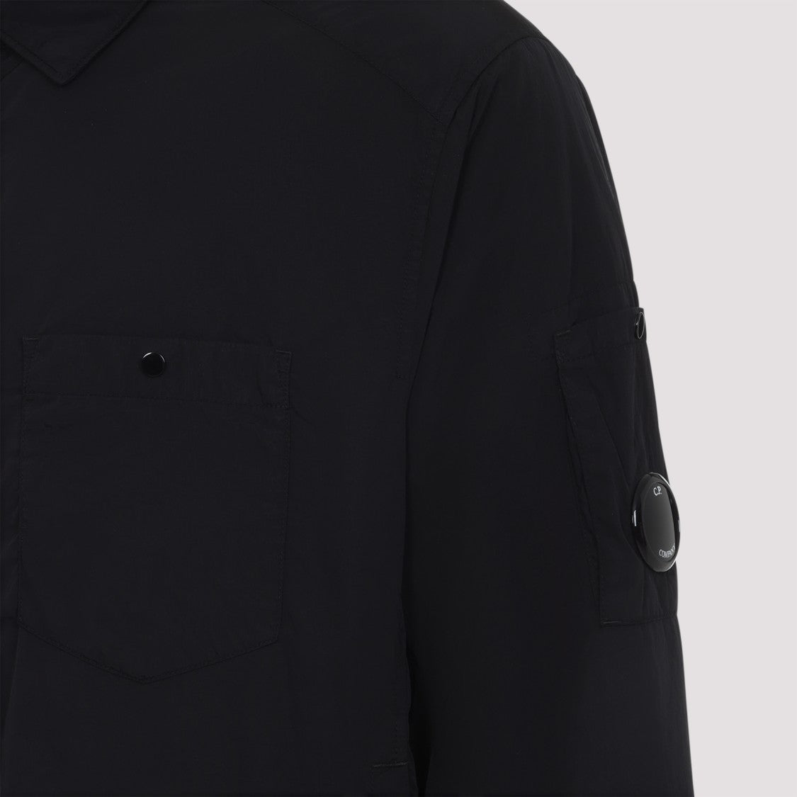 C.P. Company Chrome-R Padded Black Polyamide Overshirt