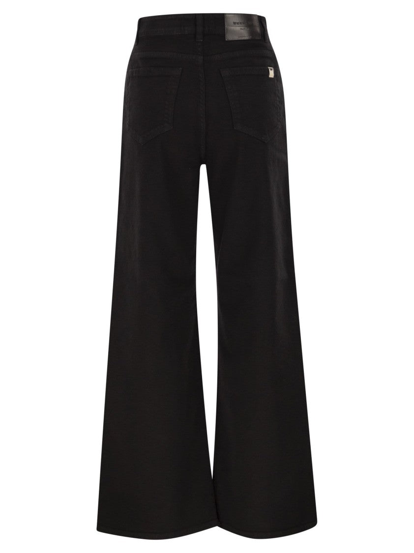 Max Mara Wkdmedina - Wide-Leg Trousers In Cotton Drill