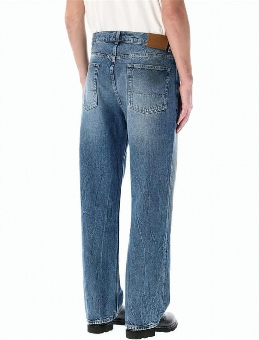 Our Legacy Relaxed Straight-Leg Denim Pants With Vintage Wash
