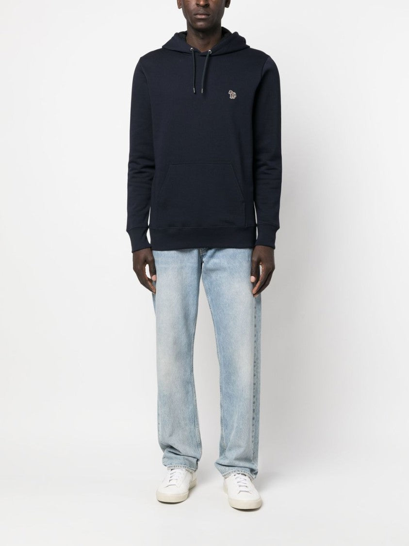 Paul Smith Dark Navy Blue Organic Cotton Hoodie
