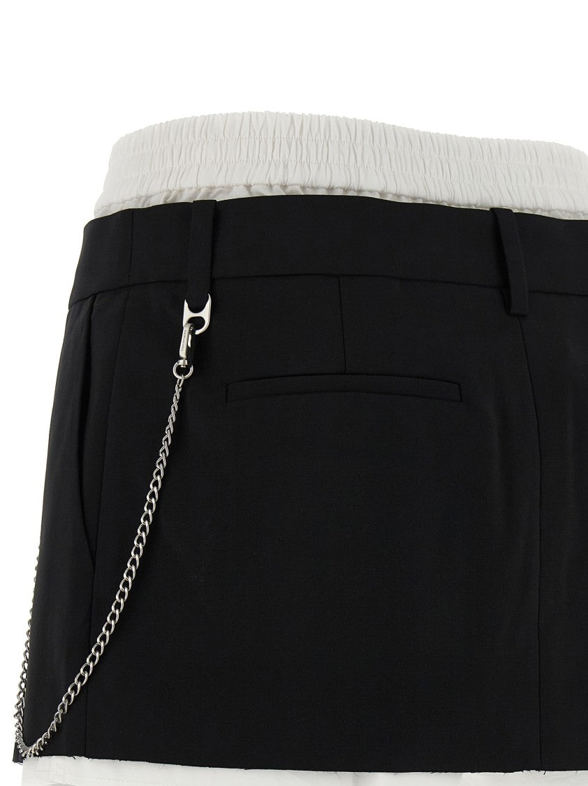 Alexander Wang Pre-Styled Pleated W/Chain' Skort