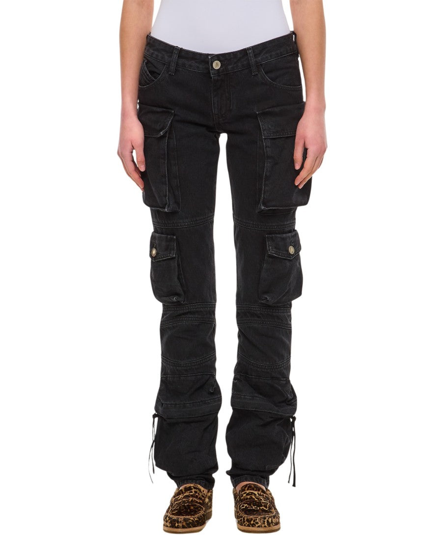 The Attico Essie Denim Cargo Pants