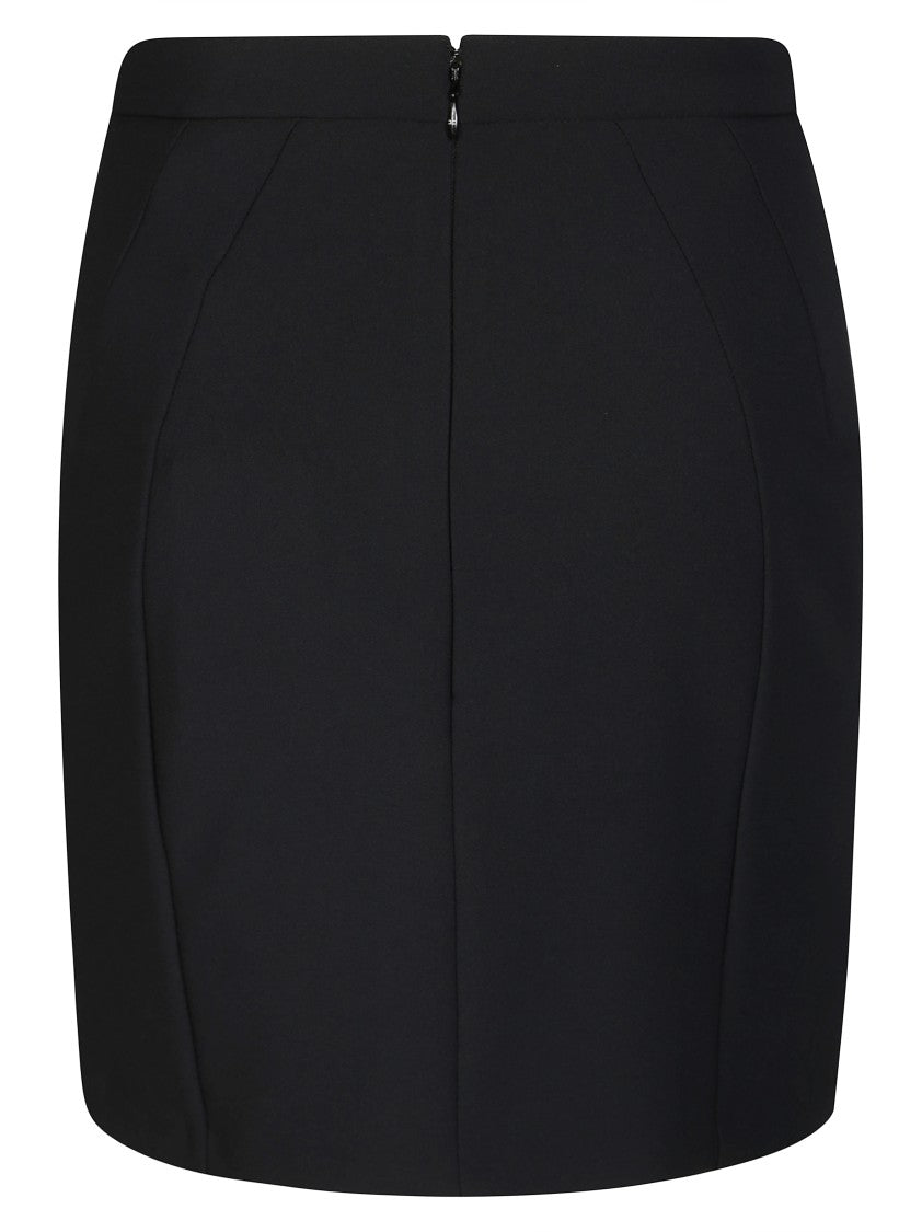 Elisabetta Franchi Straight-Cut Mini Skirt With Structured Silhouette