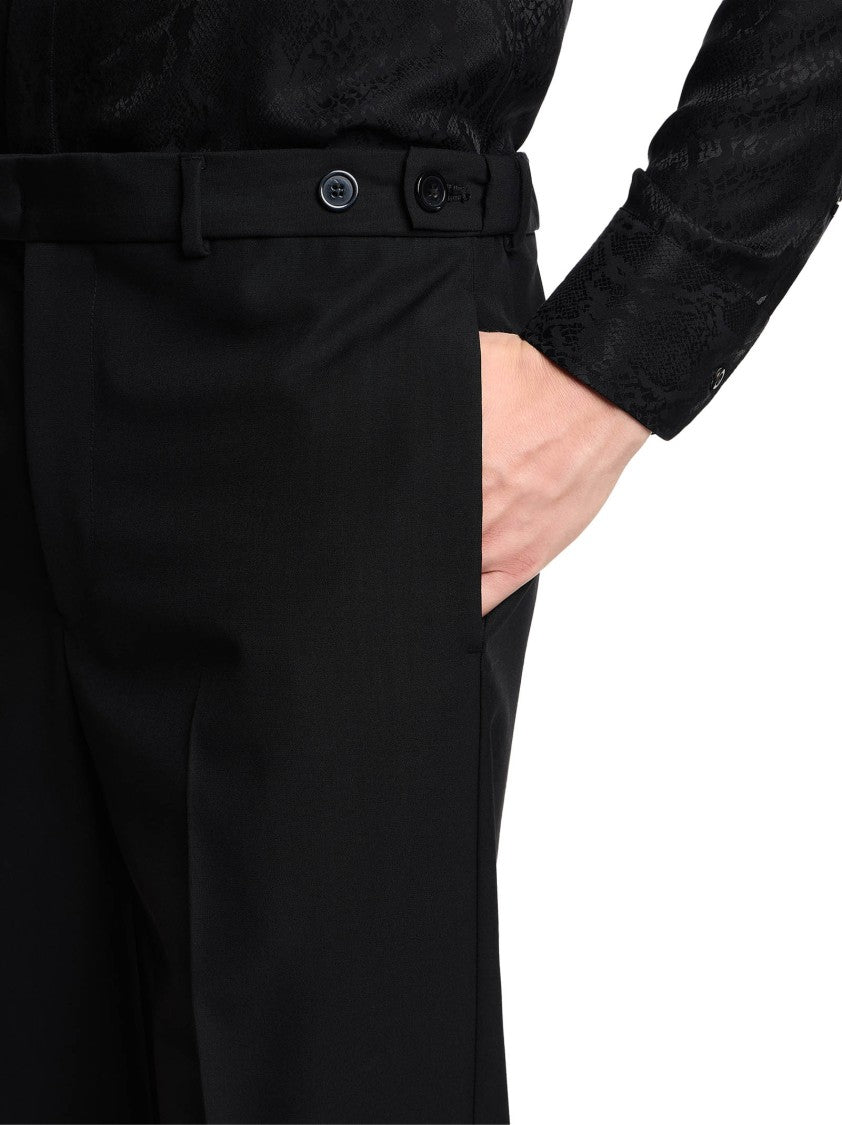 Emporio Armani Slim-Fit Trousers In Stretch Virgin Wool