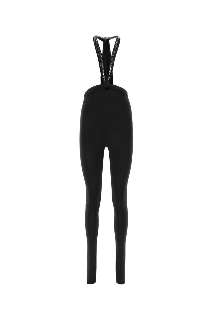The Attico Black Stretch Polyester Ruby Pant