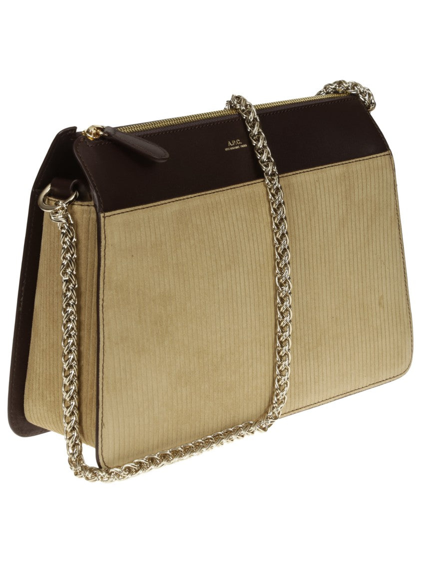 A.P.C. Trapezoidal Bag In Vegetable-Tanned Leather