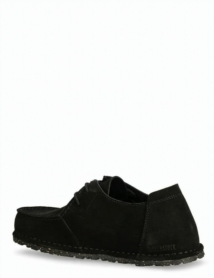 Birkenstock Utti Black Suede Moccasins