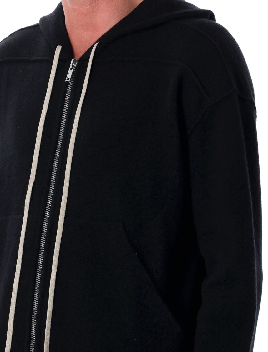 Rick Owens Cashmere Zipped Hoodie