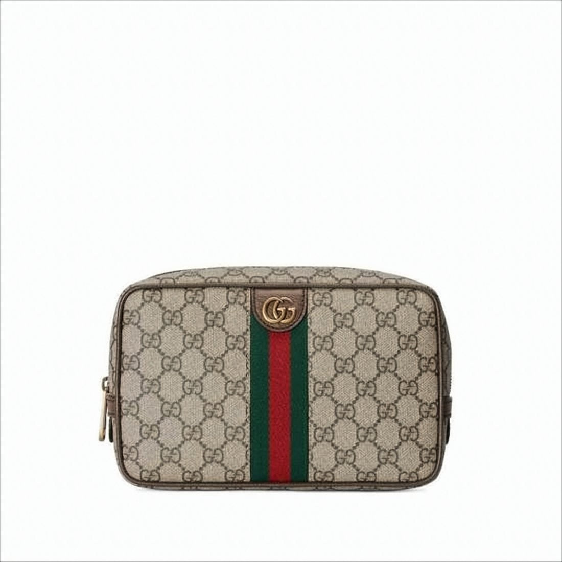 Gucci Canvas And Leather Monogram Clutch