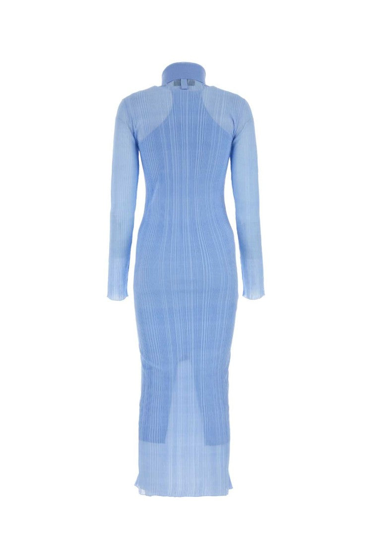 Fendi Light-Blue Silk Blend Dress