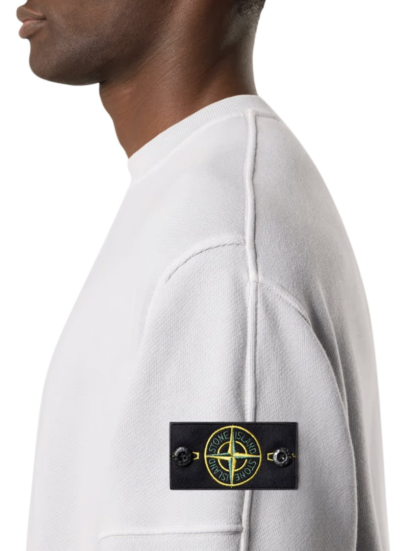Stone Island Relaxed Fit Grey Sweatshirt