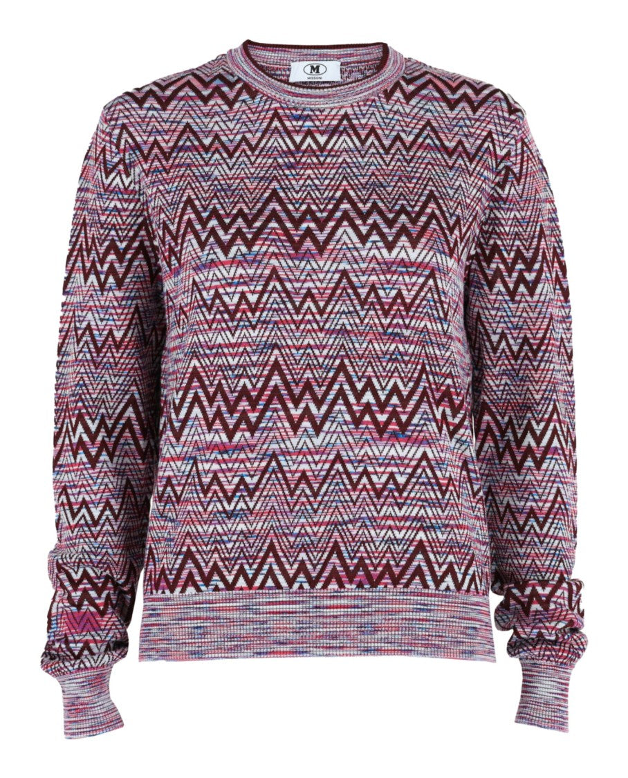 M Missoni Oversized Zigzag Sweater