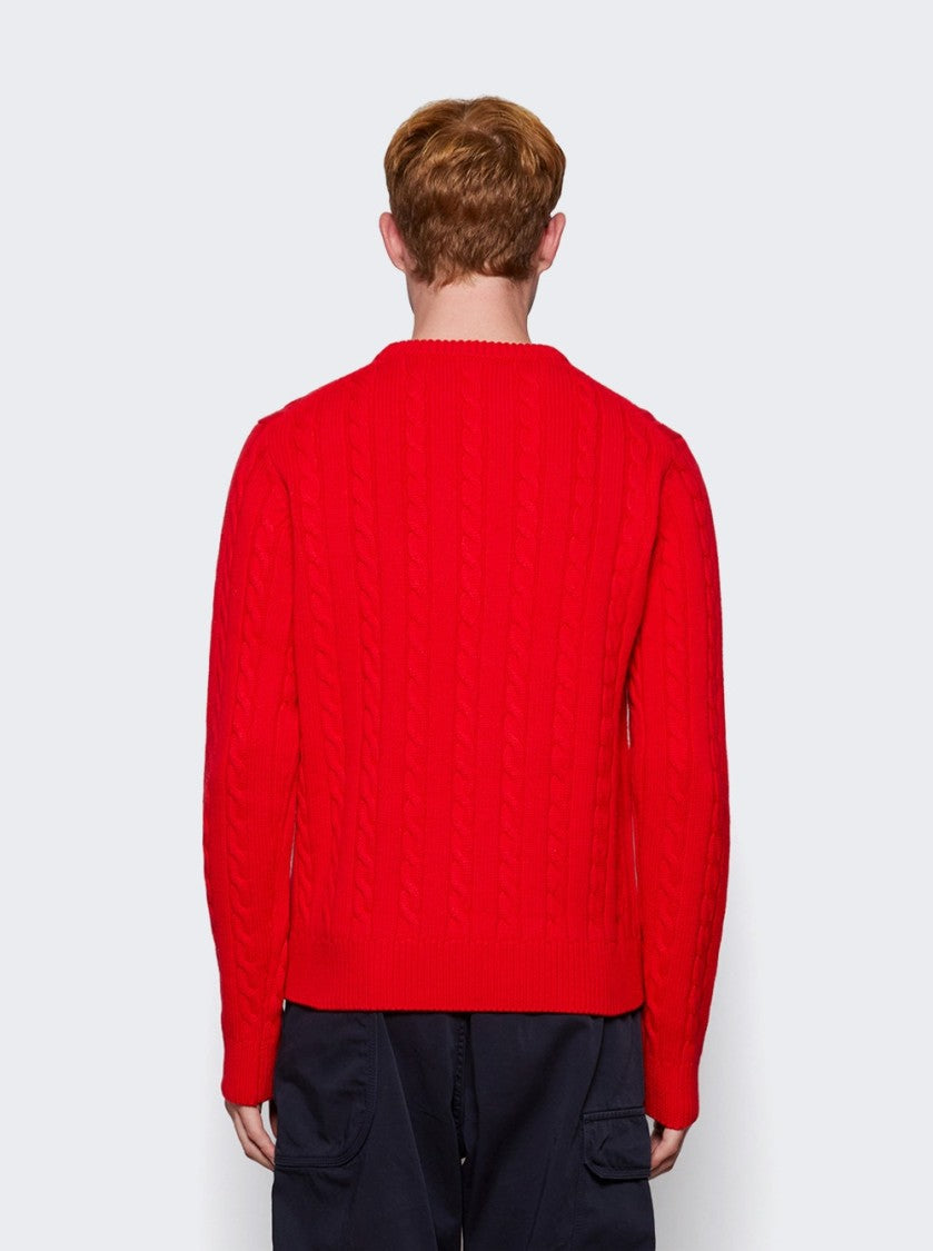 Fila+ F+ Cable Knit Crewneck Sweater