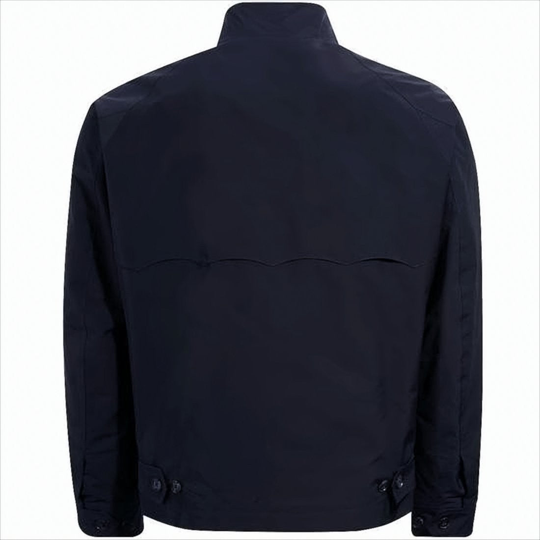 Baracuta Dark Navy Bomber Jacket With Tartan Lining