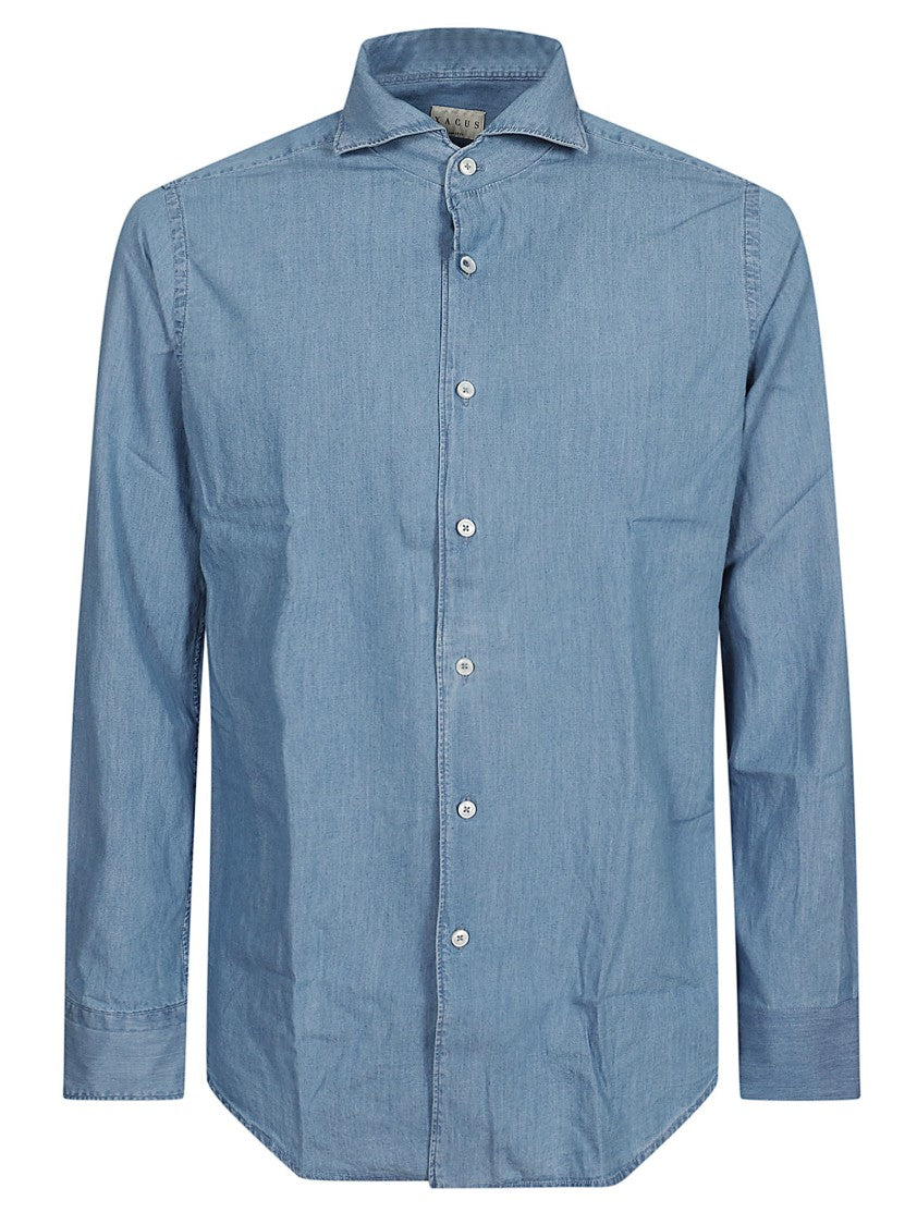 Xacus Washed Fabric Casual Shirt With Modern French Collar
