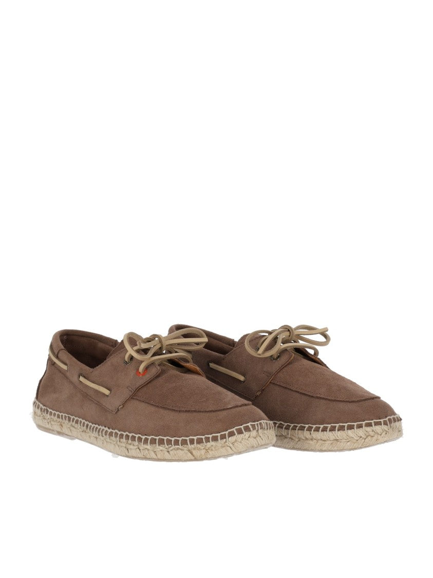 Abarca Brown Suede Handmade Jute Moccasins
