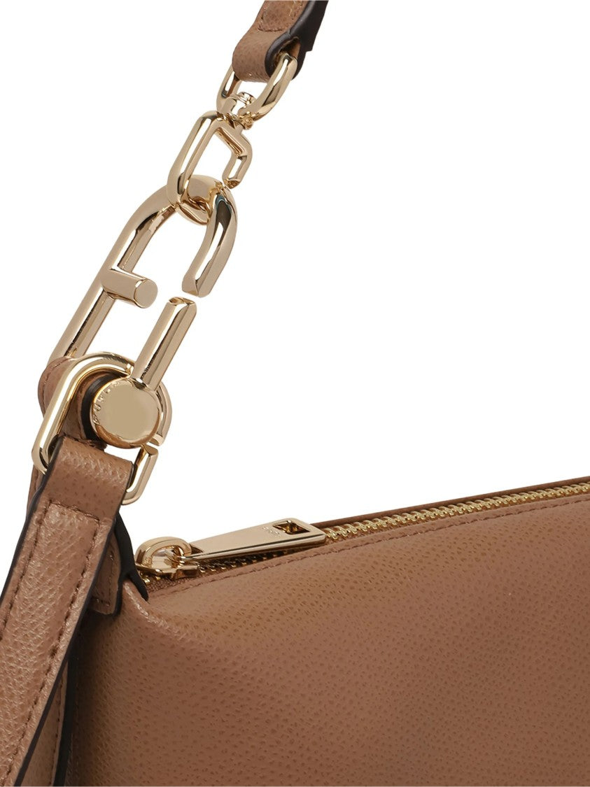 Furla Tonie Mini Hobo Structured Smooth Leather Bag