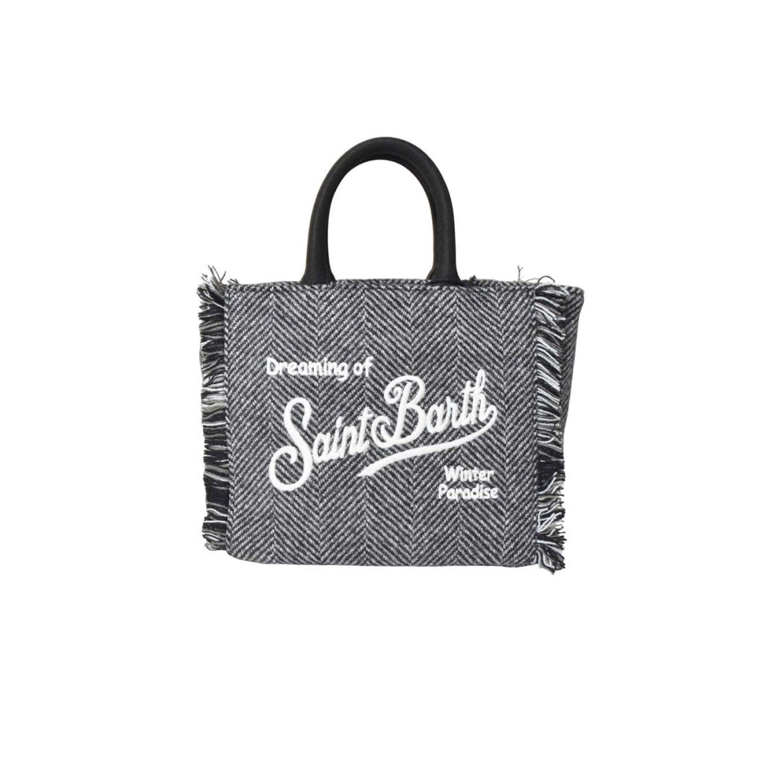 Mc2 Saint Barth Structured Black Bag With Clean Lines And Minimalist Aesthetic