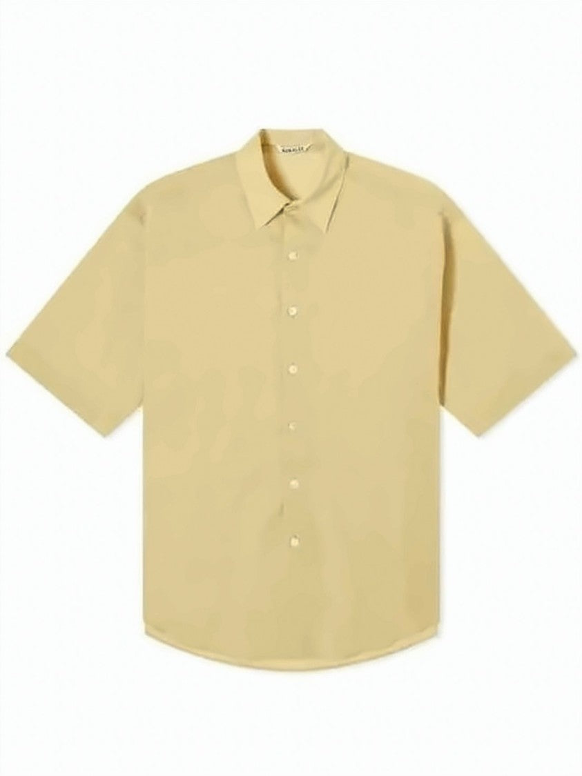 Auralee Short-Sleeved Shirt With Classic Collar