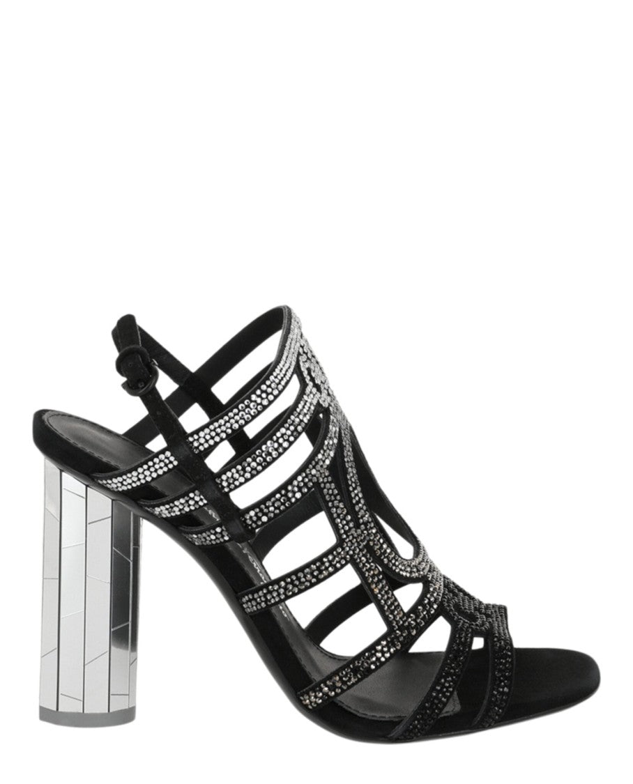Ferragamo Florenza Crystal-Embellished Slingback Heel Sandals