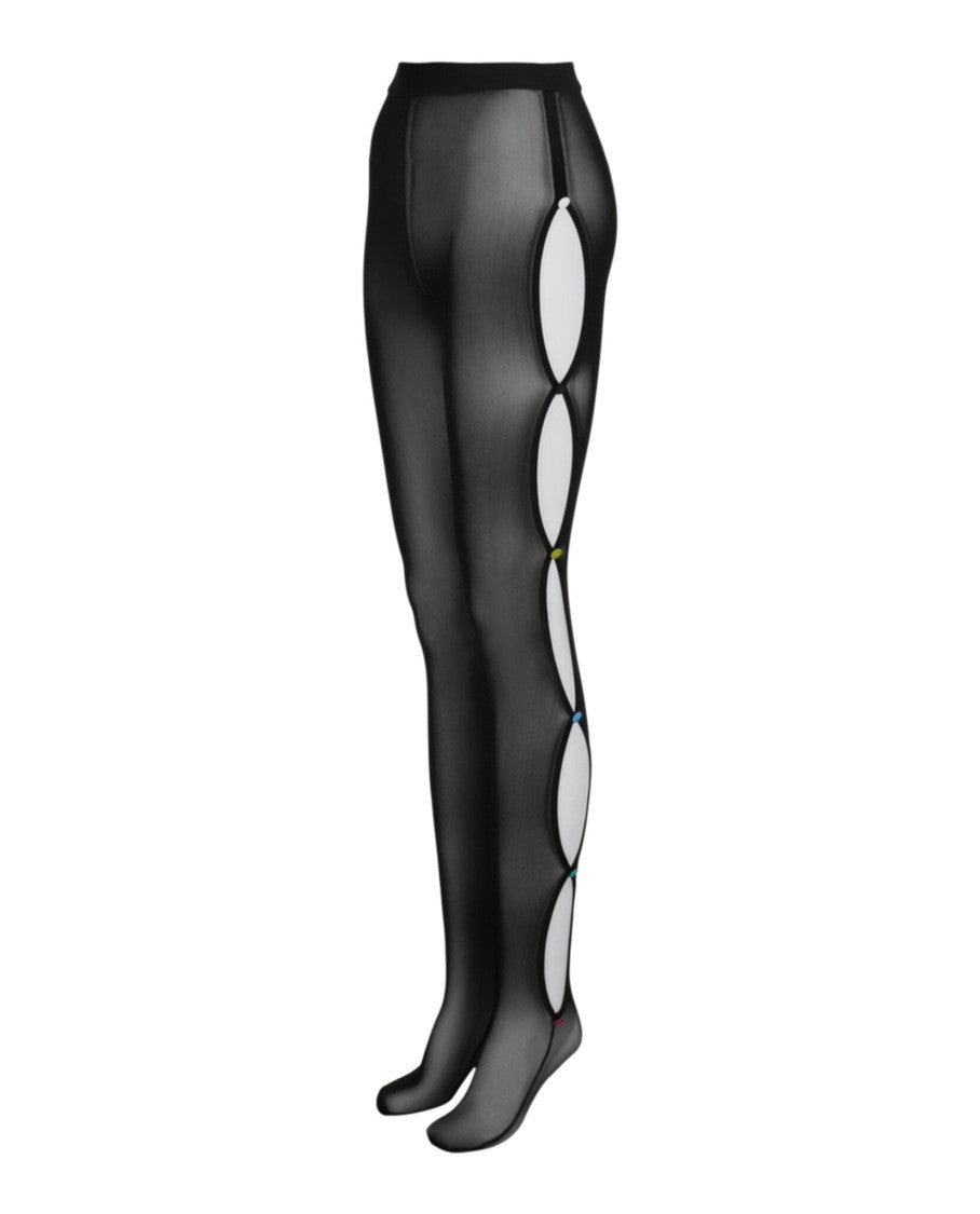 Versace Cut-Out Mesh Tights