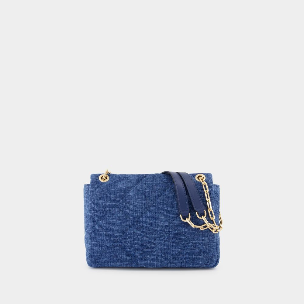 Vanessa Bruno Grand Moon Bag - Linen - Blue
