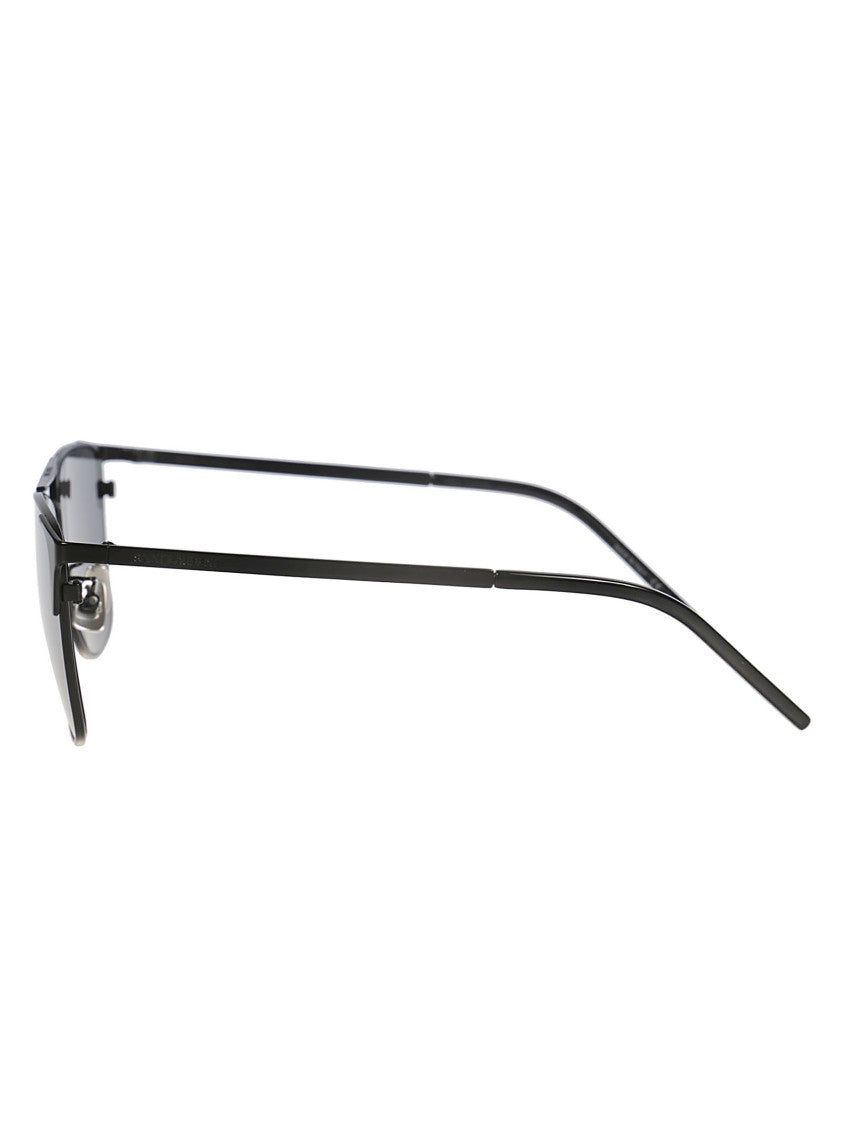 Saint Laurent Rectangular Metal Frame Sunglasses