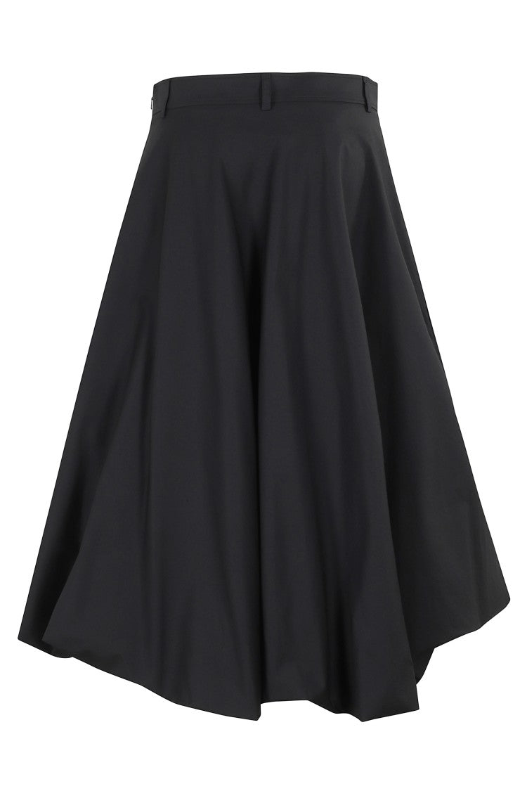 Moschino Flared Midi Skirt With Structured Shape