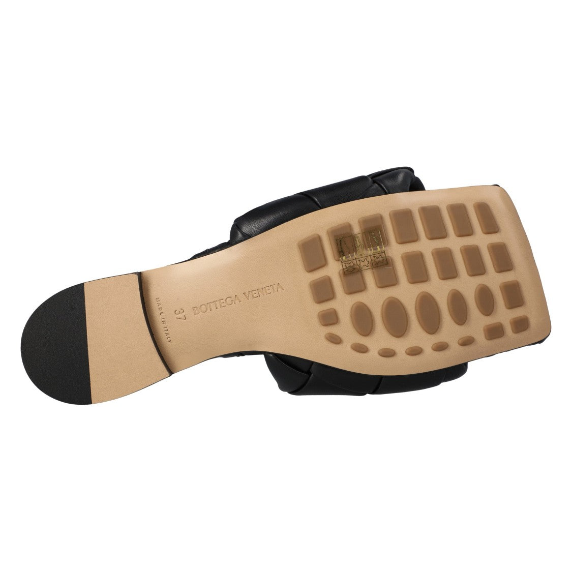 Bottega Veneta Lido Flat Sandal Black