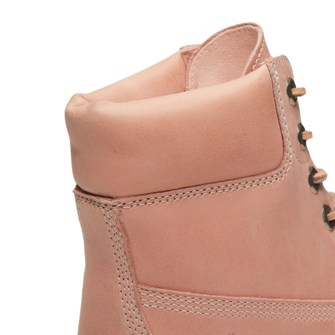 Timberland Pink Lace-Up Padded Collar Leather Ankle Boots