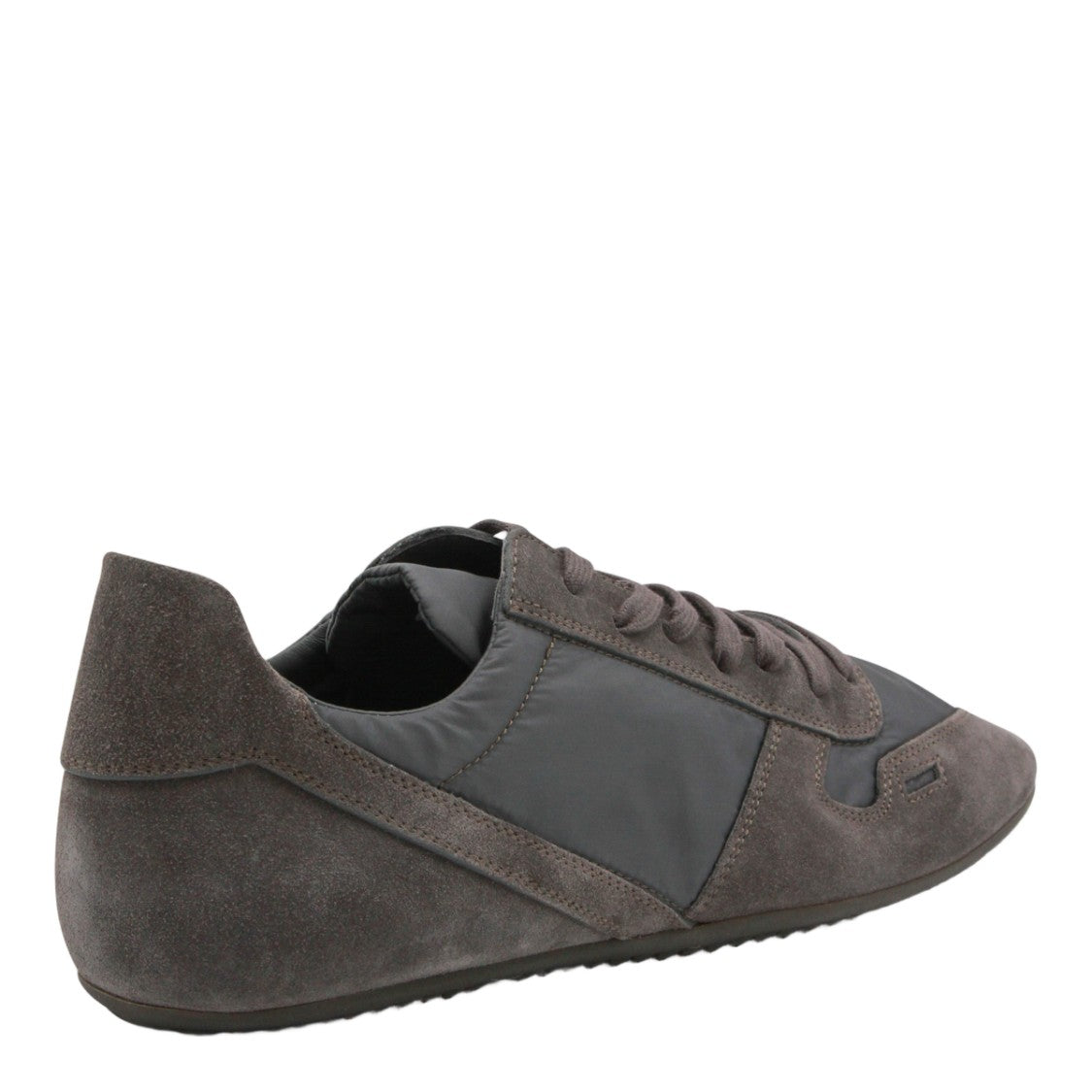 Rick Owens Low-Profile Grey Sneakers With Textured Detailing