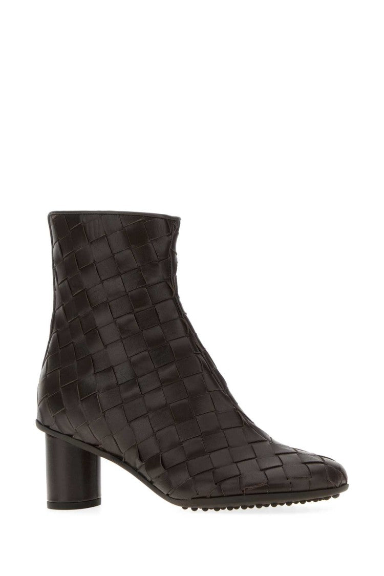 Bottega Veneta Dark Brown Nappa Leather Atomic Ankle Boots