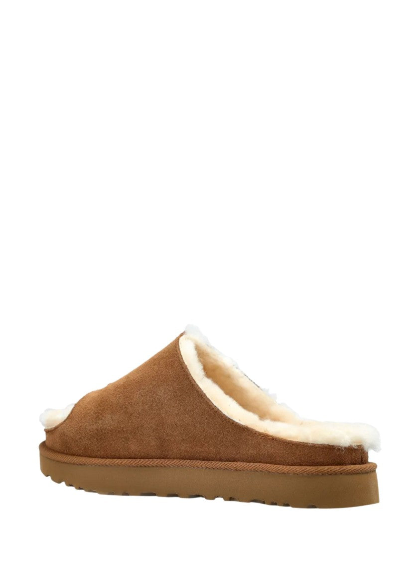 Ugg Brown Plush Shearling Suede Sandals