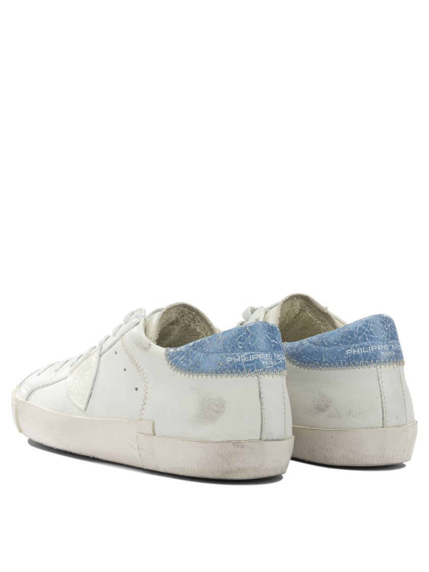 Philippe Model Paris Low-Top Slip-On Sneakers With Premium Leather And Rubber Accents