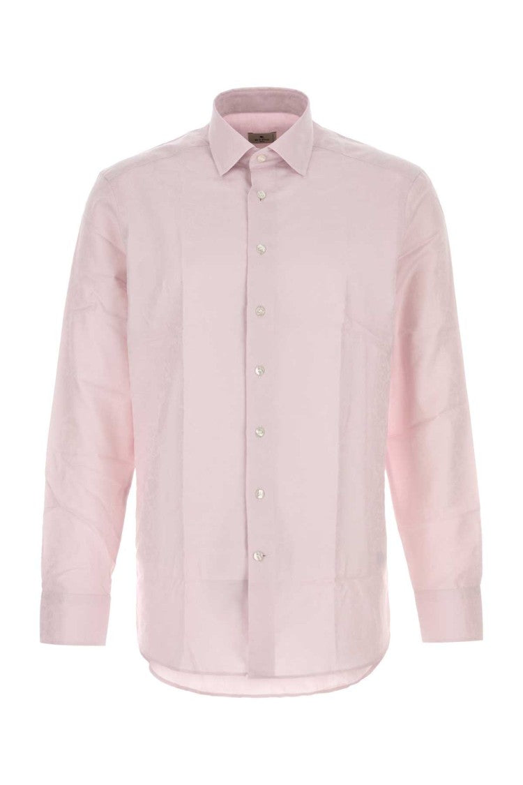Etro Pastel Pink Jacquard Shirt