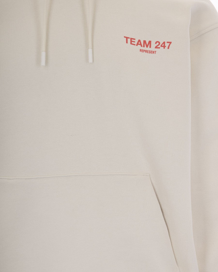 Represent 247 Cream 247 Oversized Sweatshirt
