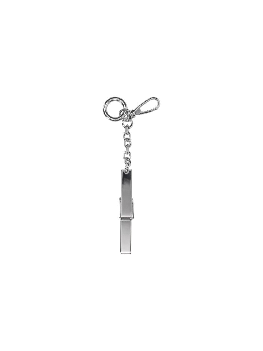 Maison Margiela Silver Clothespin Metal Keychain